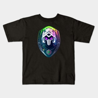 mask shield game characters design Kids T-Shirt